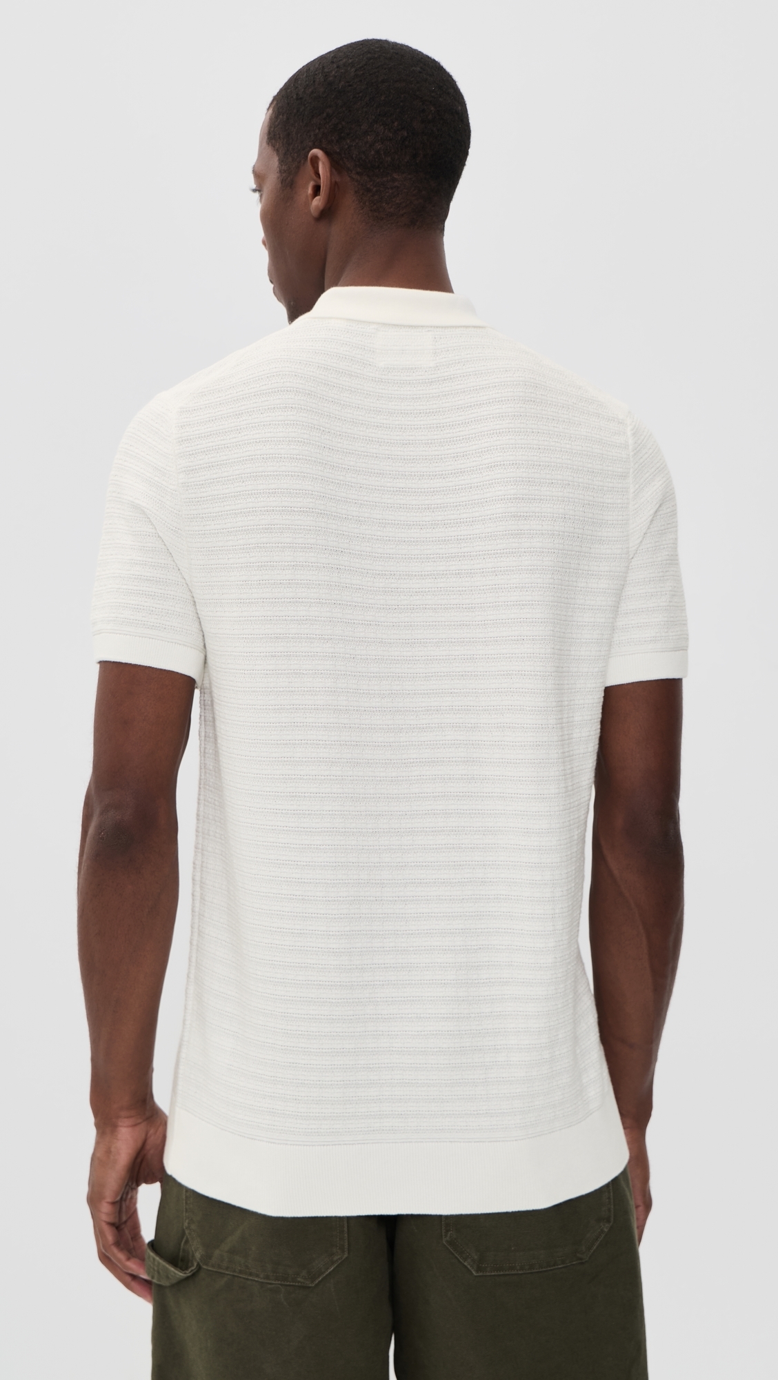 Lachlan Links Knit Polo White