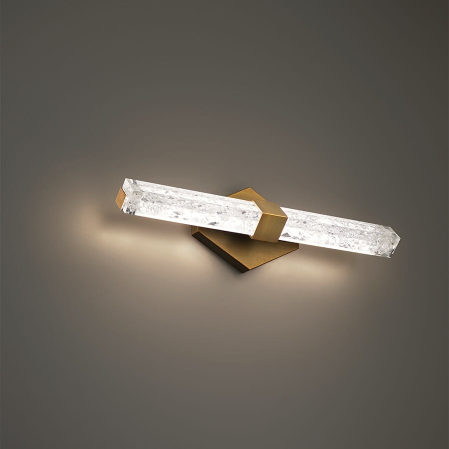 Modern Forms Regal Bathroom Vanity Light in Aged Bra