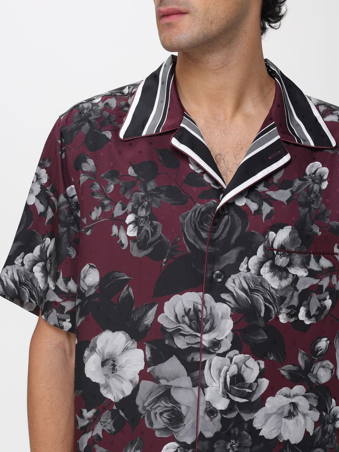 Shirt Men color Burgundy