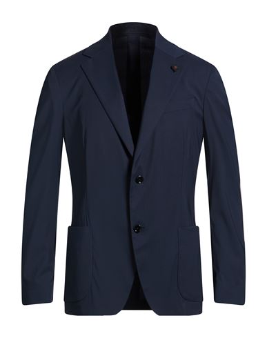Man Blazer Navy Size 42 Wool, Polyamide, Silk, Elastane