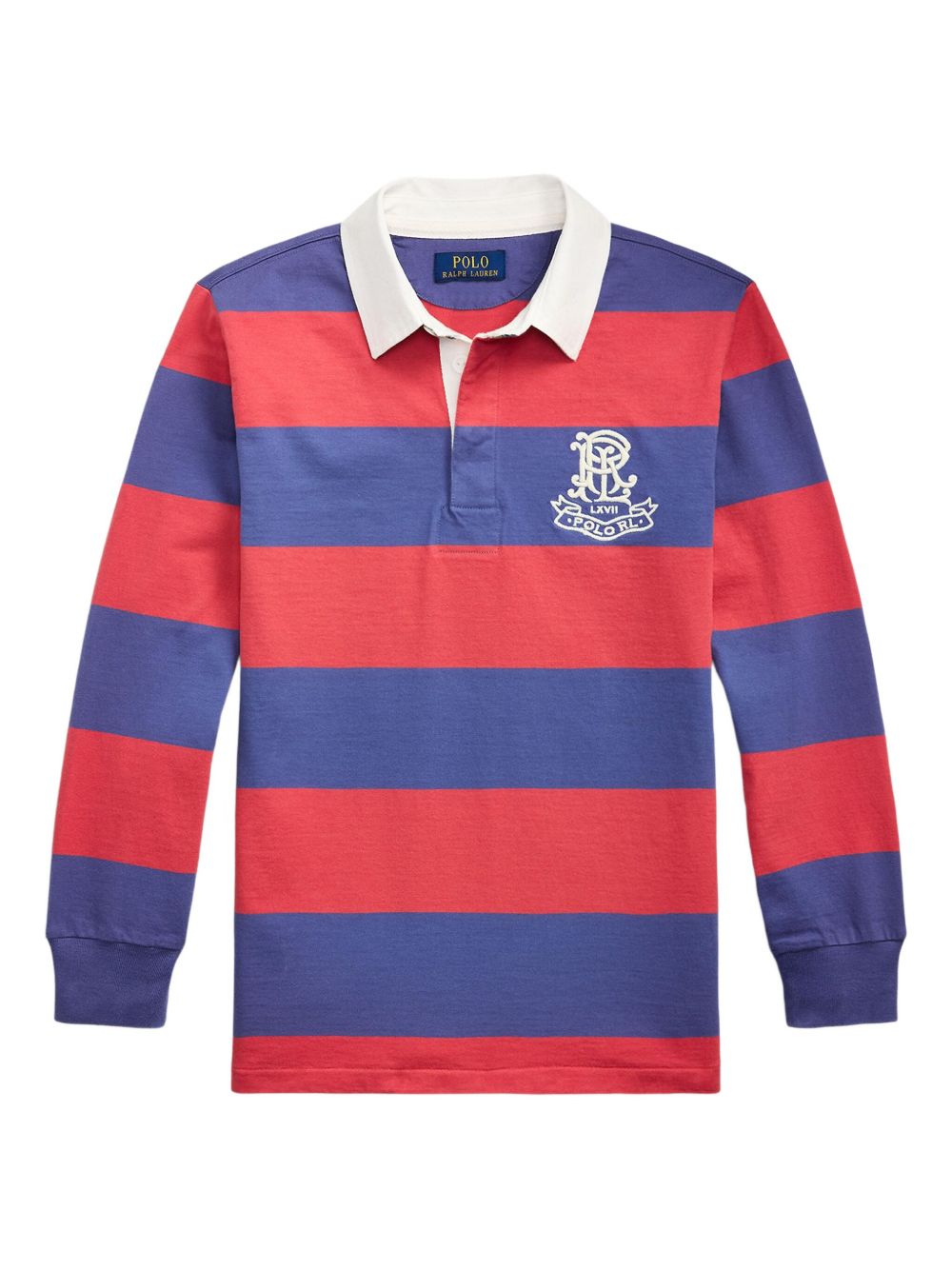 Logo-embroidered polo sweater