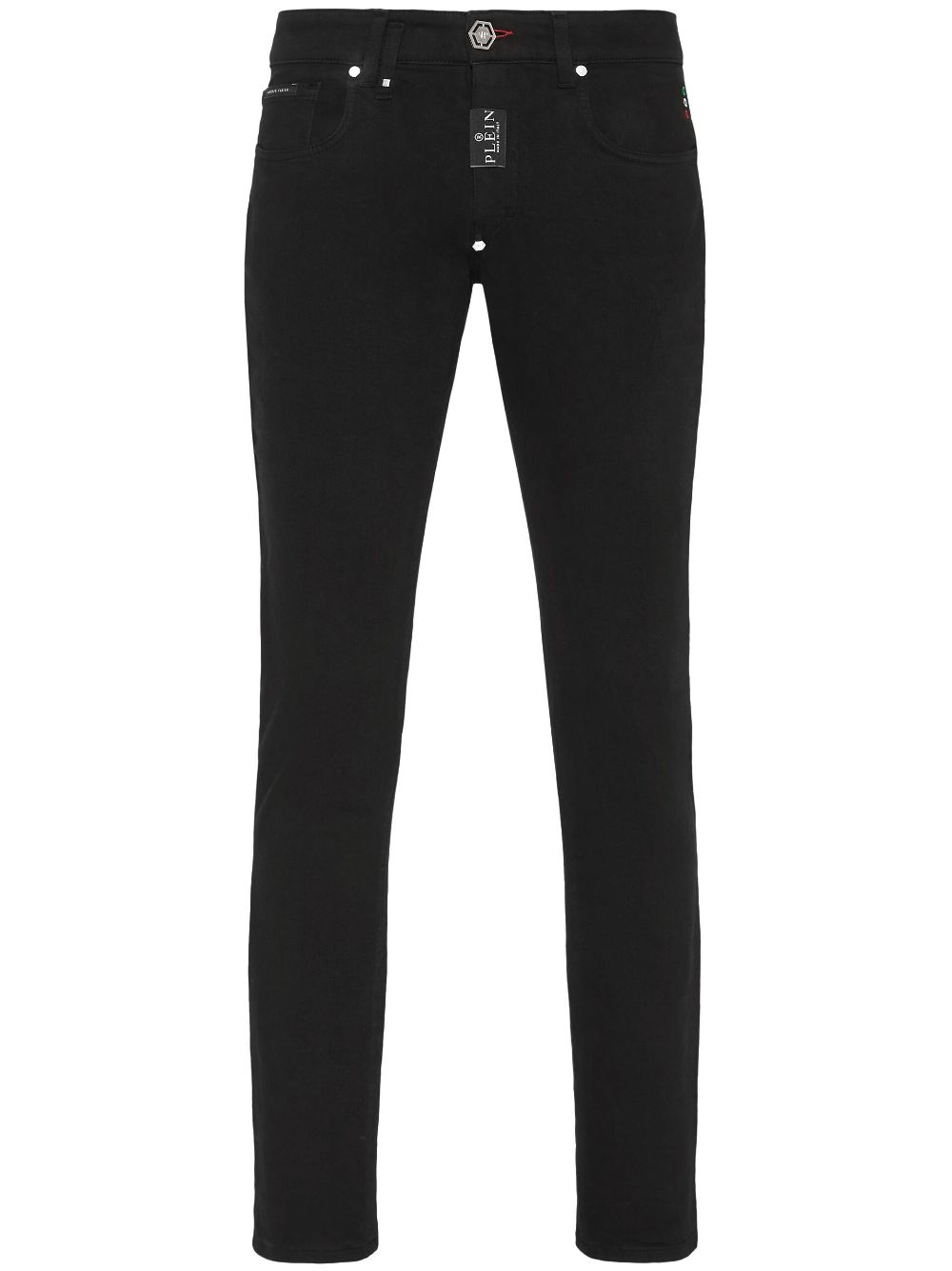 Logo-patch skinny jeans - Black