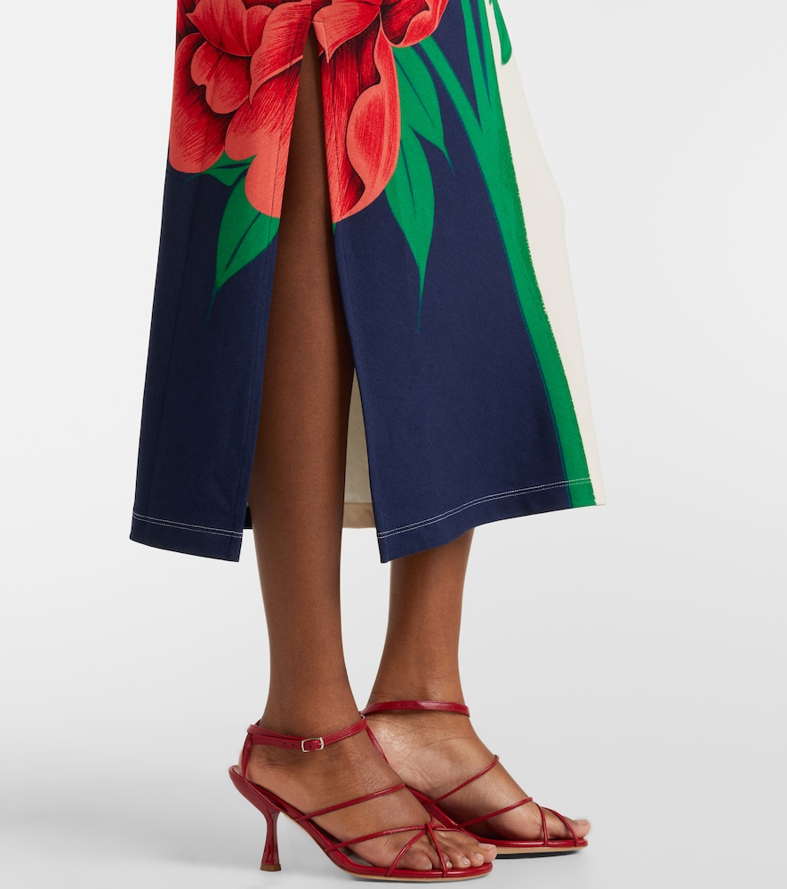Lela floral jersey maxi dress