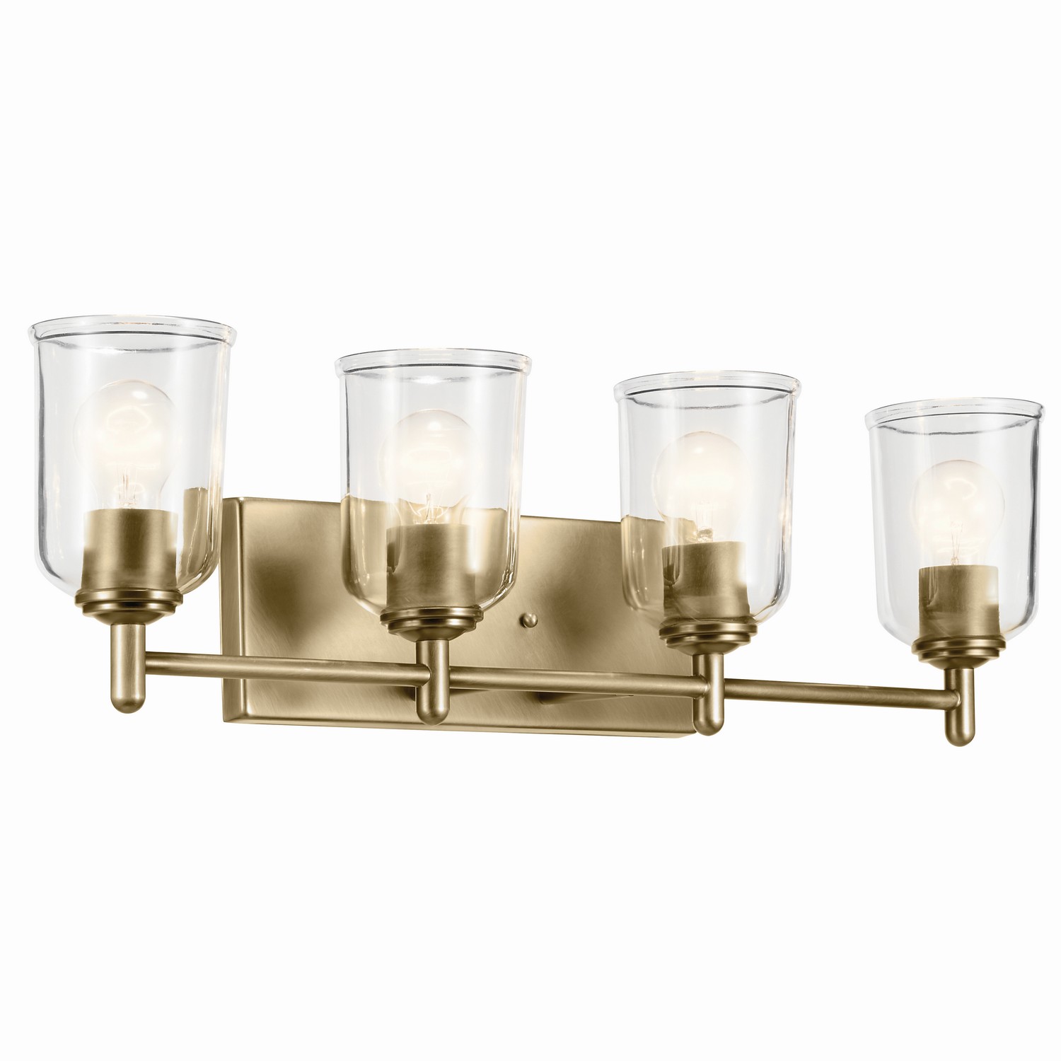 Natural Brass Bathroom Vanity Light from the Shailene Collection