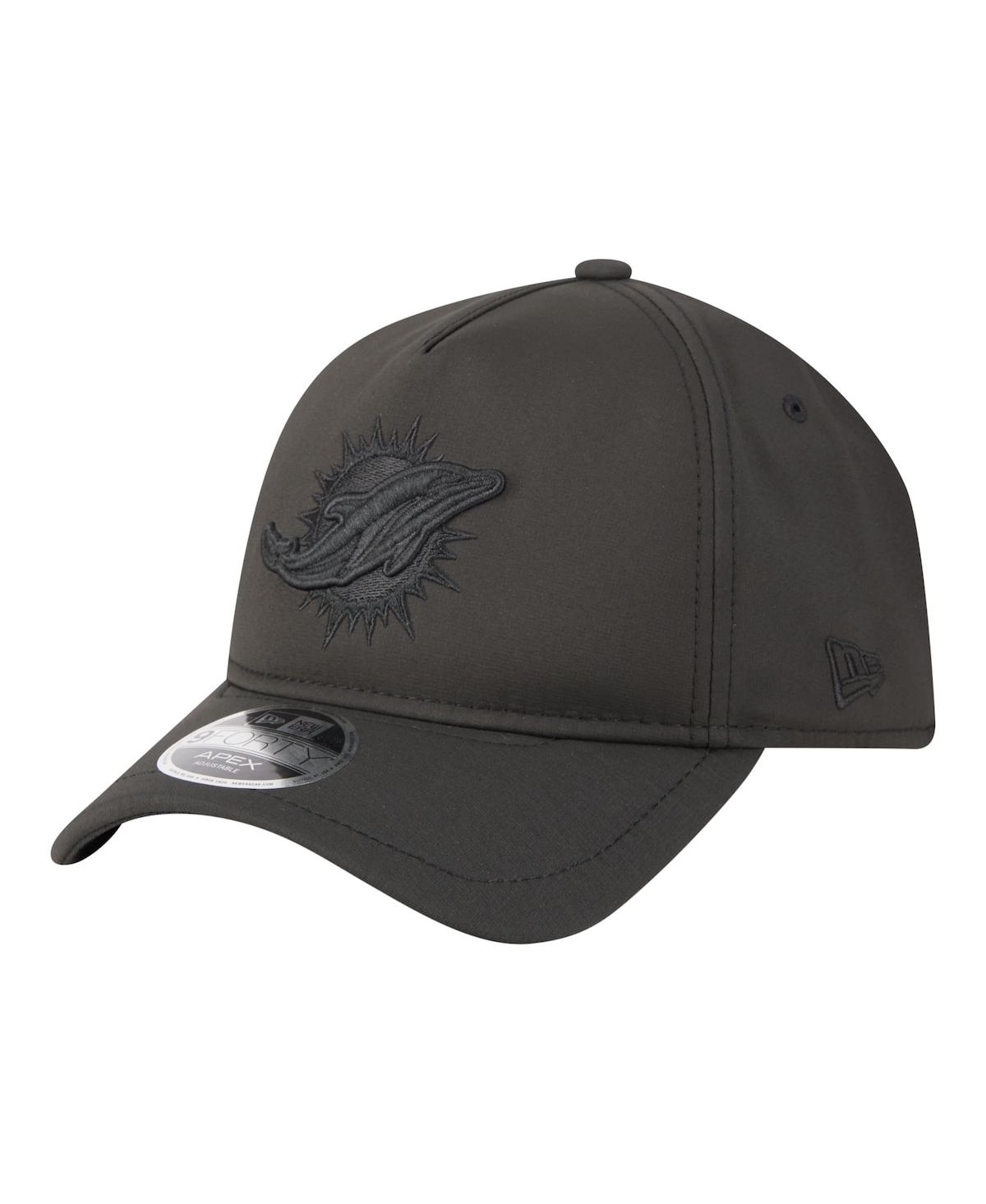 Men's Black Miami Dolphins Apex 9FORTY Adjustable Hat - Black