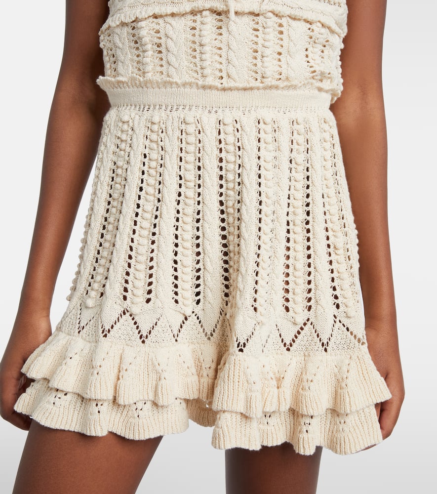 Cotton miniskirt