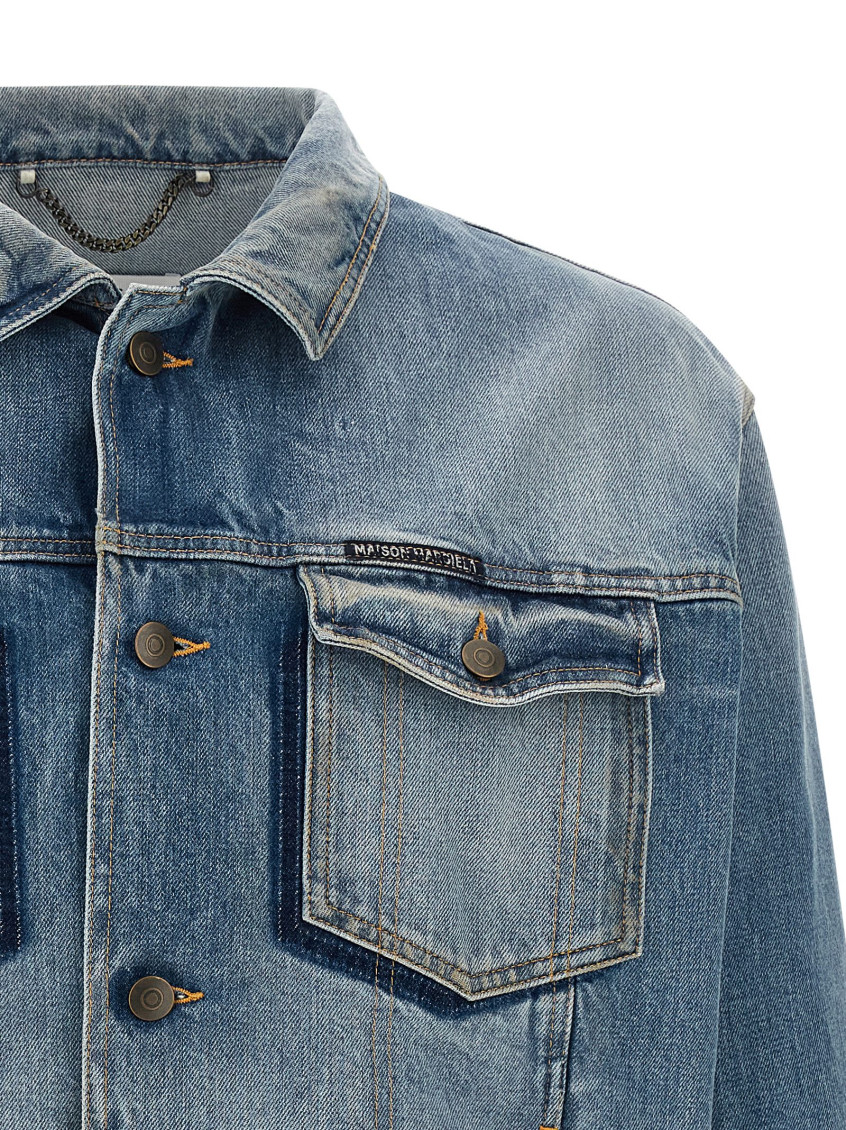 Denim Jacket Puffer Jackets Blue