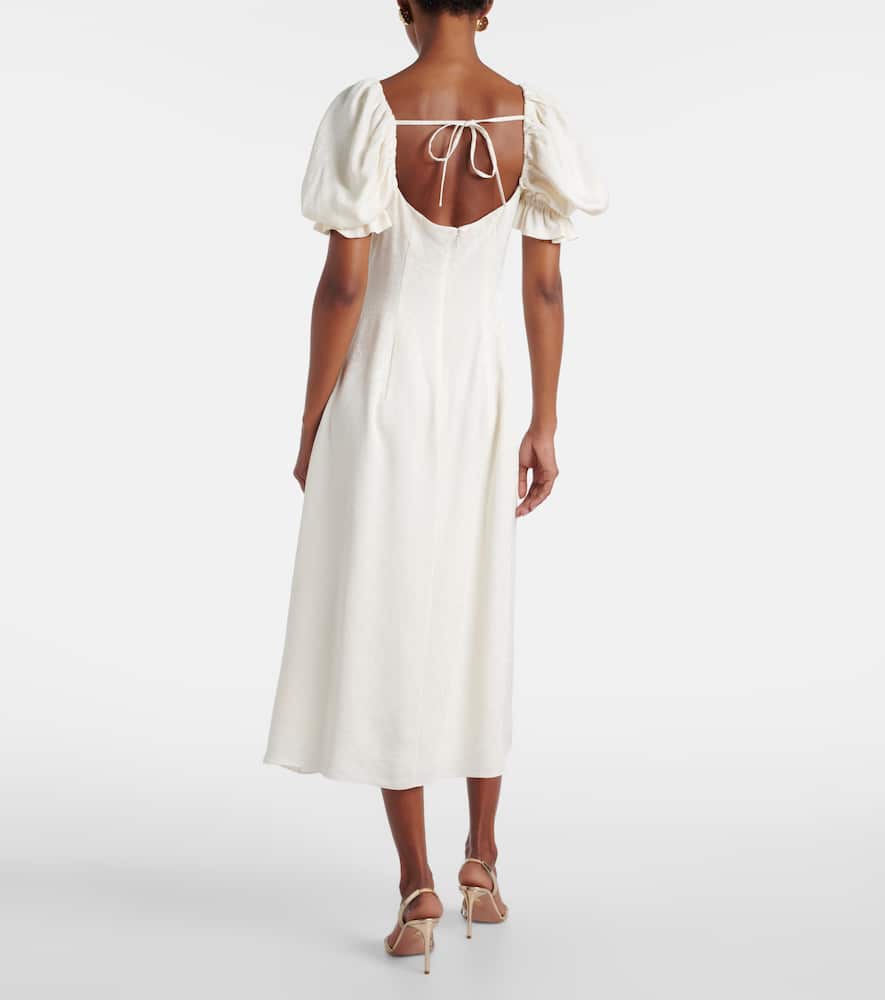 Aila silk jacquard cocktail dress