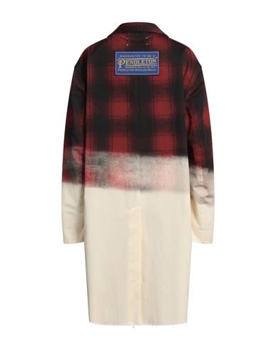 Woman Overcoat & Trench Coat Burgundy Size 10 Cotton