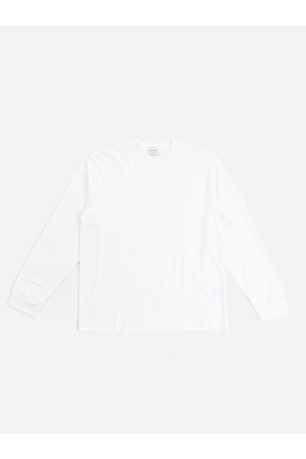 Dense Jersey Optical White Long-Sleeve T-Shirt — White