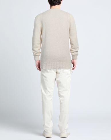 Man Sweater Ivory Size XXL Merino Wool