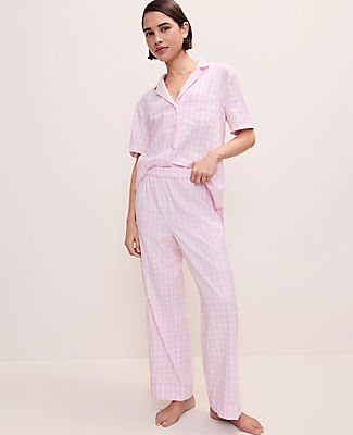 Ann Taylor Gingham Pajama Set