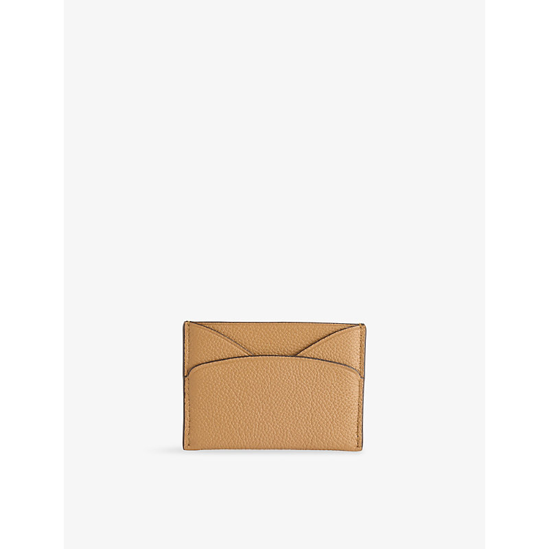 Womens Romy Flat Leather Card Case