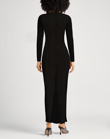 Woman Maxi dress Black Size L Viscose, Polyamide