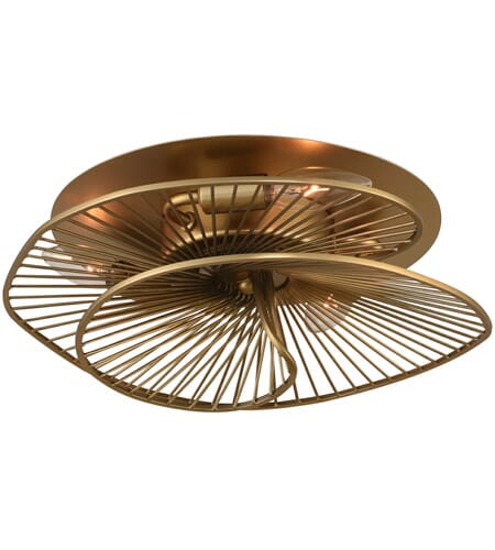 Aurora 3-Light Ceiling Light in Nordic Bra