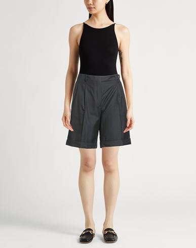 Woman Shorts & Bermuda Shorts Black Size 4 Silk