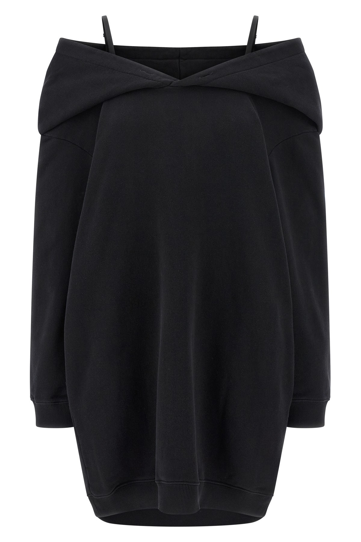 Off-Shoulder Hooded Dress