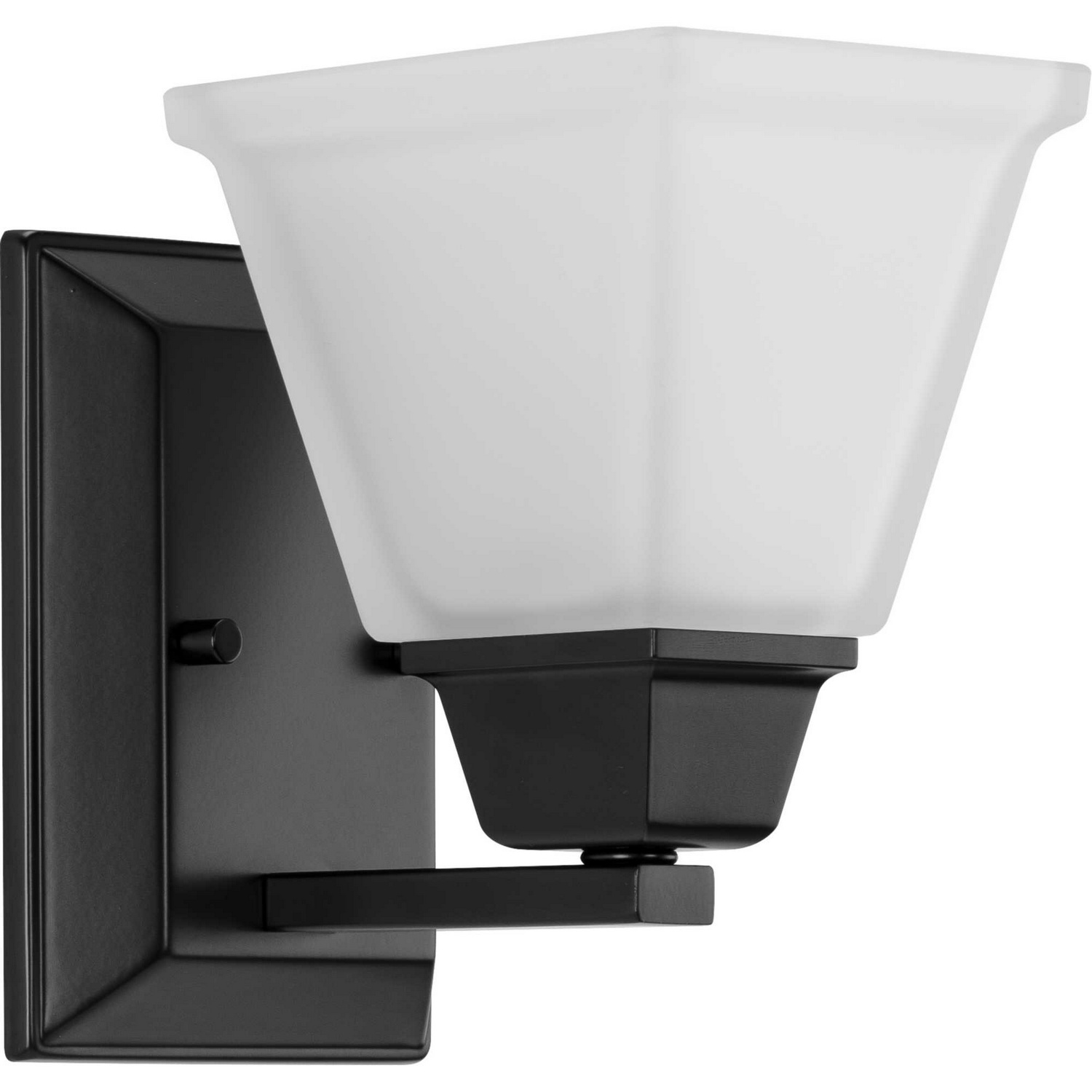 Matte Black One Light Bath Vanity from the Clifton Heights Collection