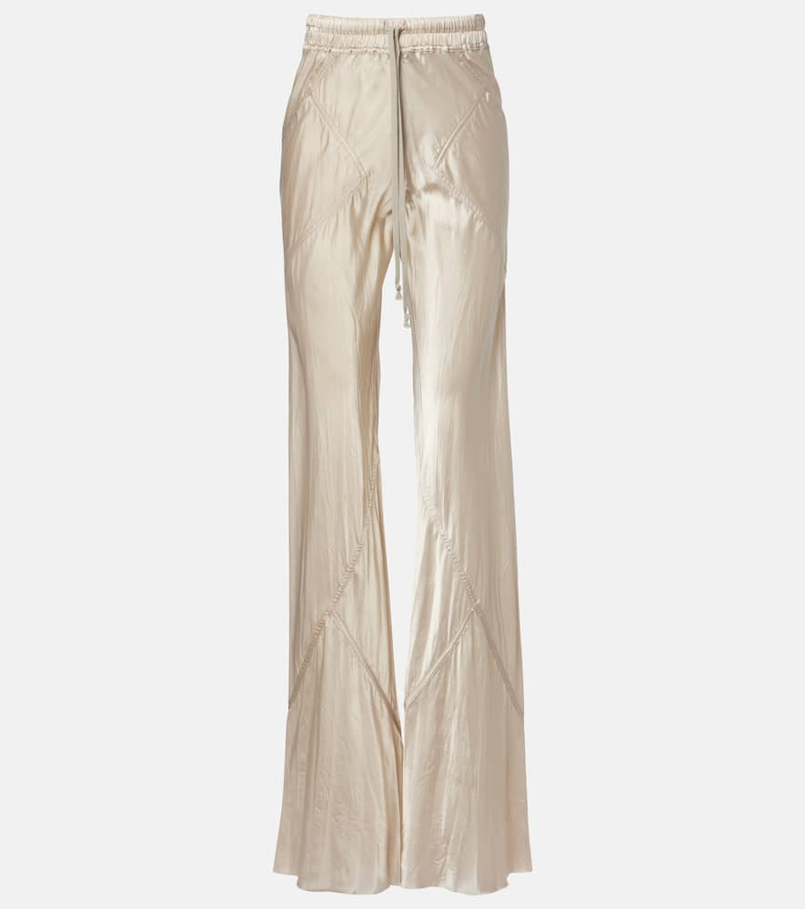 Satin flared pants