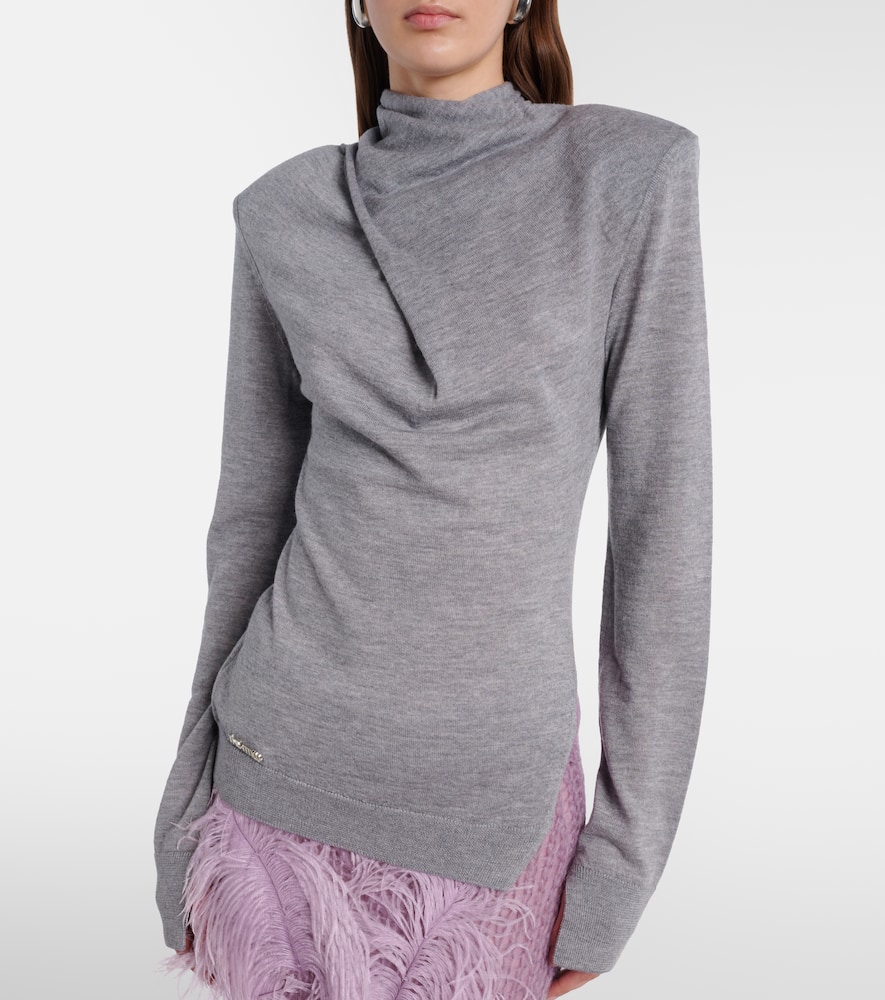 Virgin wool turtleneck sweater
