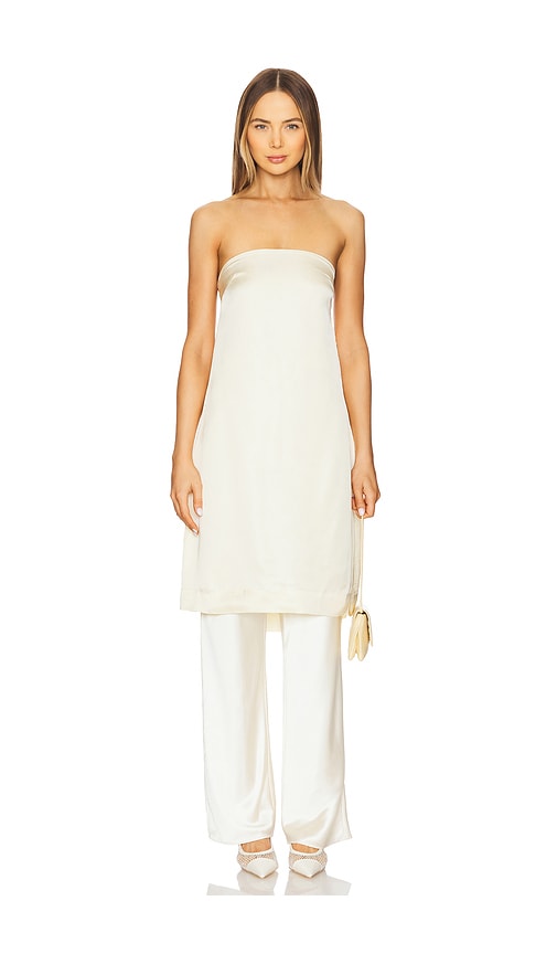 SWF Strapless Midi Top in Ivory. -  XL also in