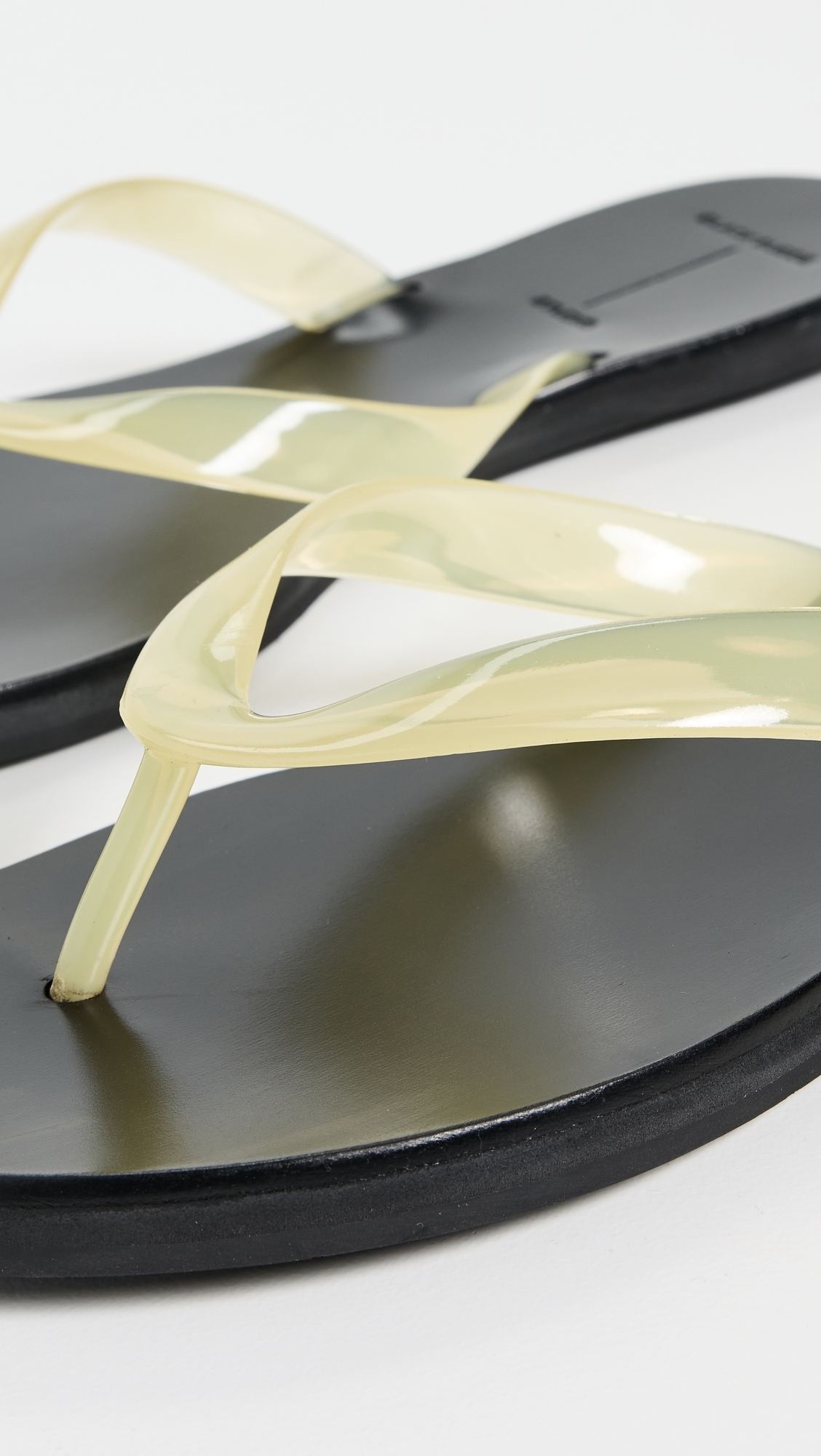 Black Suede Studio Jeli Sandals Butter PVC