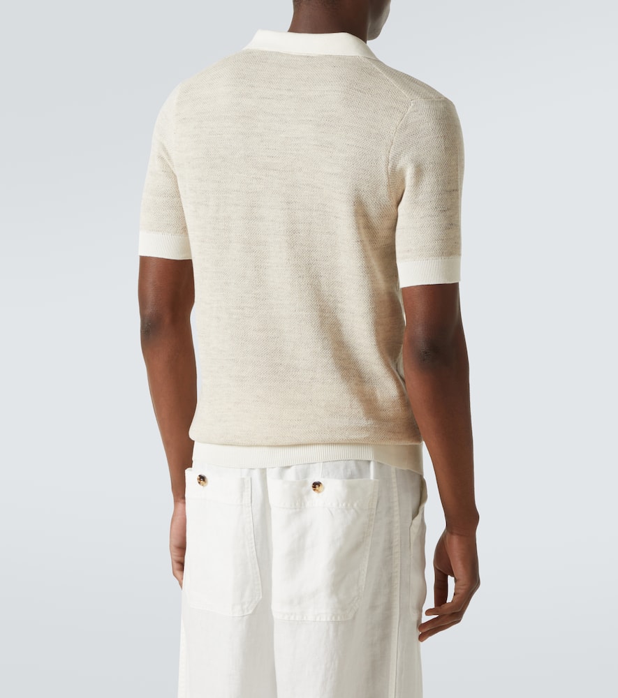 Cotton-blend polo shirt