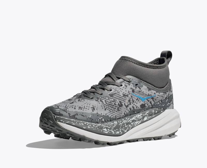 HOKA Women's Speedgoat 6 Mid GTX Shoes in Asteroid/Cosmic Grey