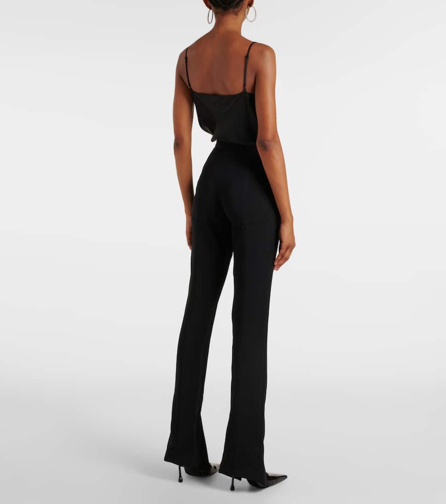 High-rise slim pants