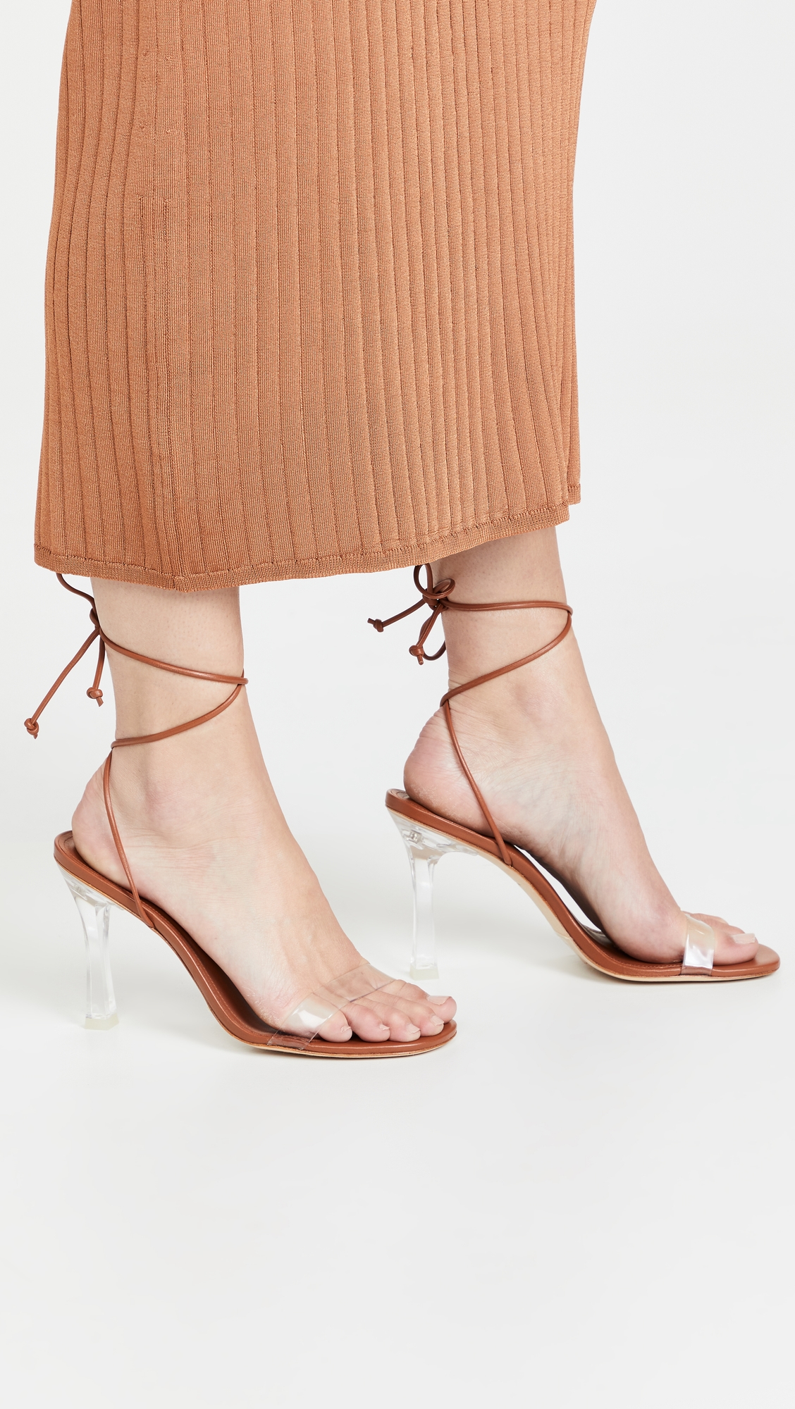 Gloria Heeled Sandals Caramel