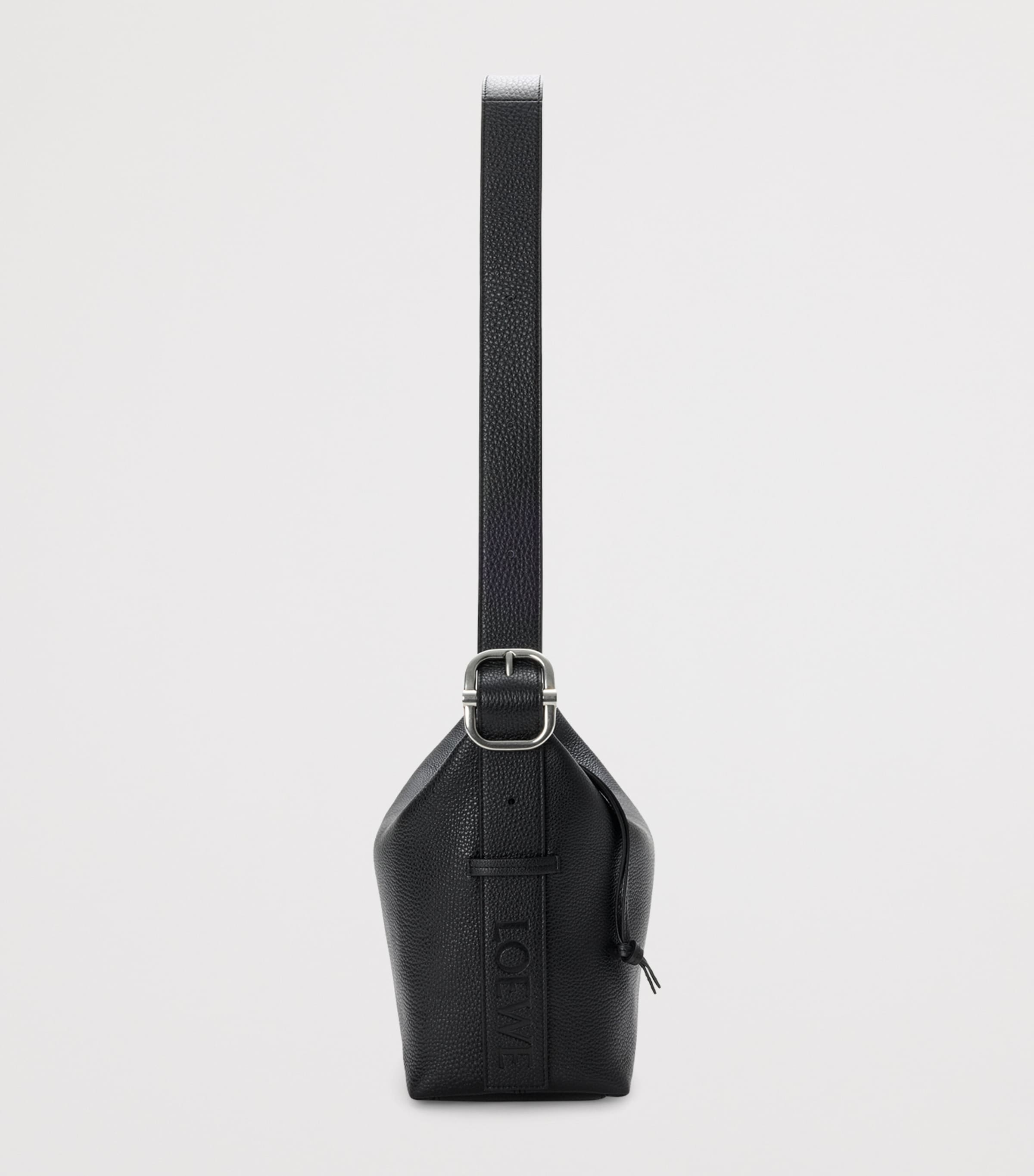 Leather Loop Hobo Shoulder Bag