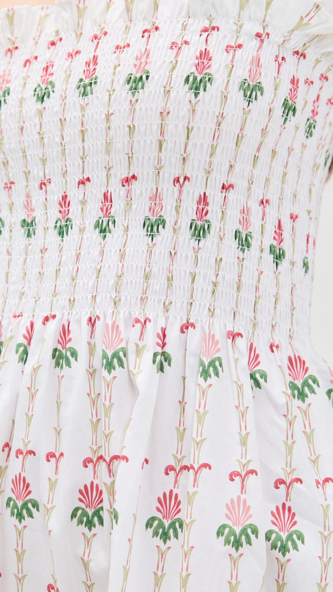 Hill House Home The Ellie Nap Dress Trailing Fern/White Multi