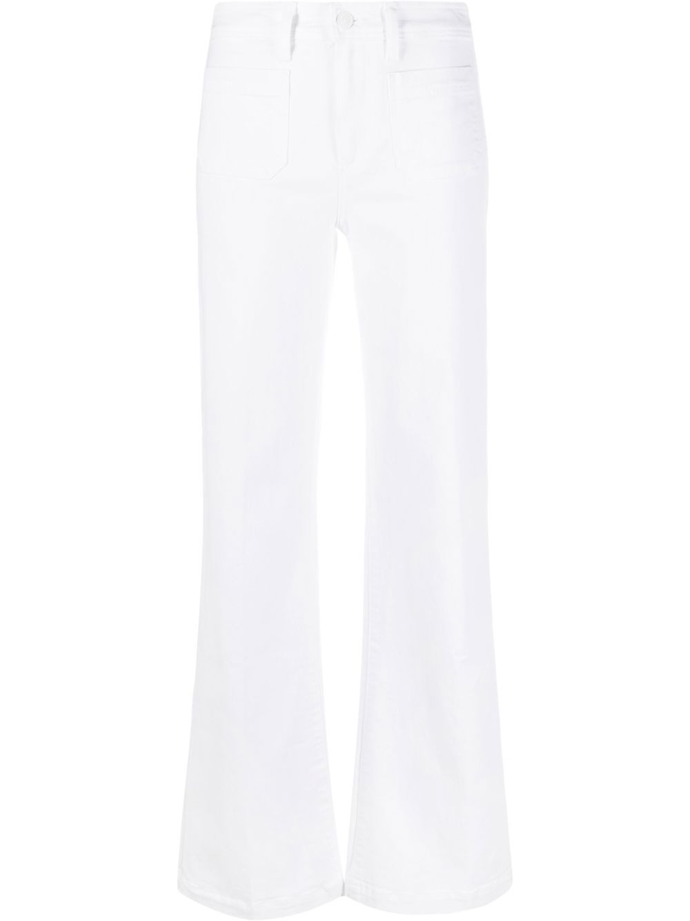 Multiple-pocket denim jeans - White