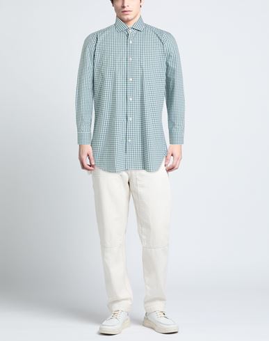 Man Shirt Green Size 15 ¾ Cotton