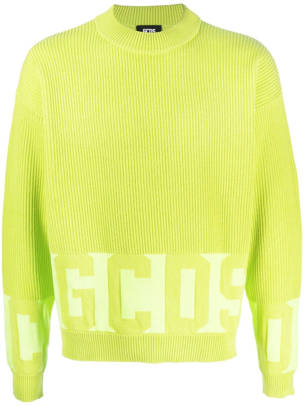 Intarsia-knit logo jumper - Pink