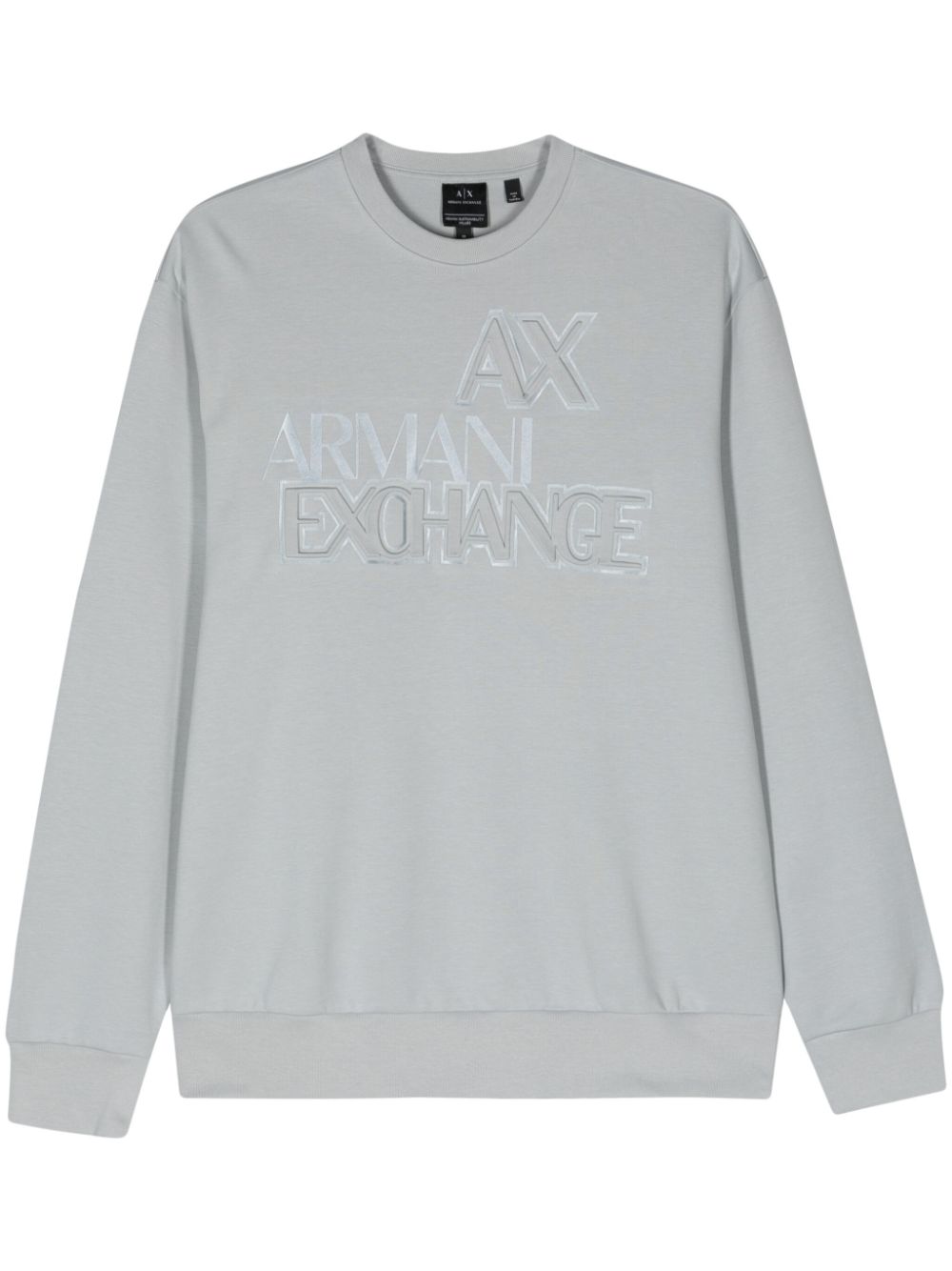Logo-appliqué crew-neck sweatshirt - Grey