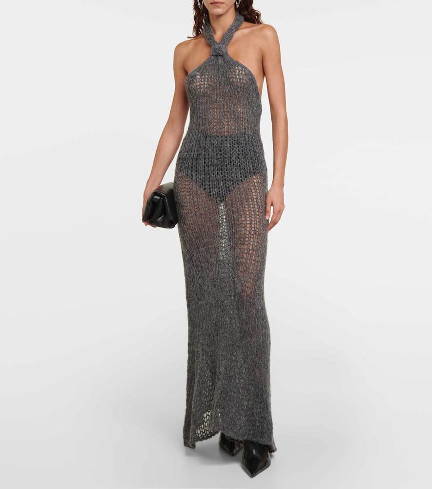 Ann Demeulemeester Halterneck alpaca-blend maxi dress