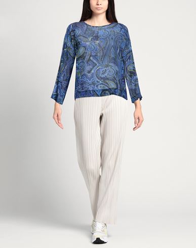 Woman Top Blue Size 10 Viscose, Elastane