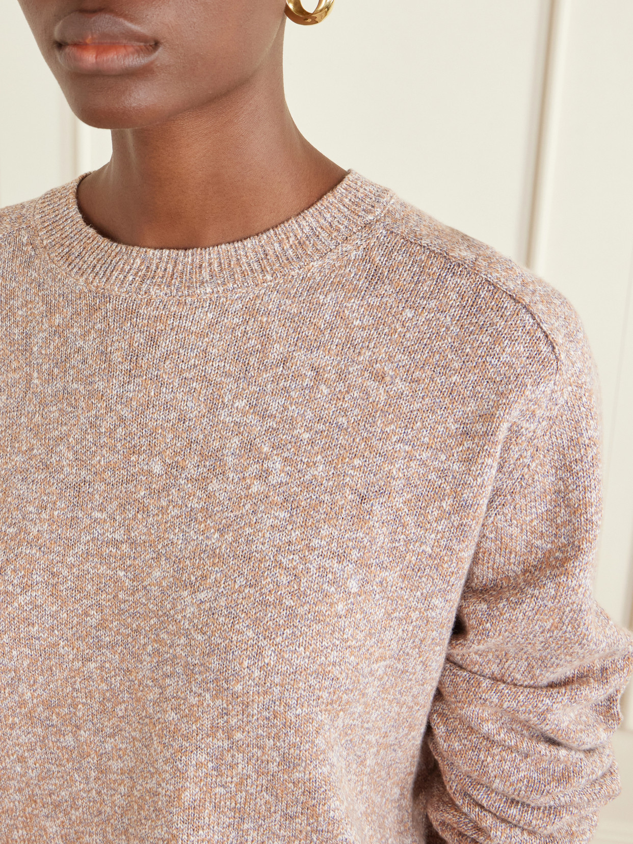 Organic Cotton And Linen-blend Sweater - Sand