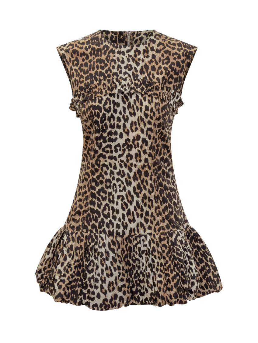 Leopard Corset Mini Dress