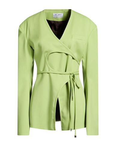 Woman Jacket Lime green Size 10 Virgin Wool, Elastane