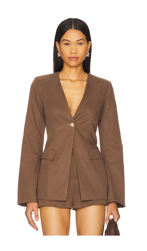 SNDYS Emilie Fitted Blazer in Black. -  XXS also in L, M, S, XL