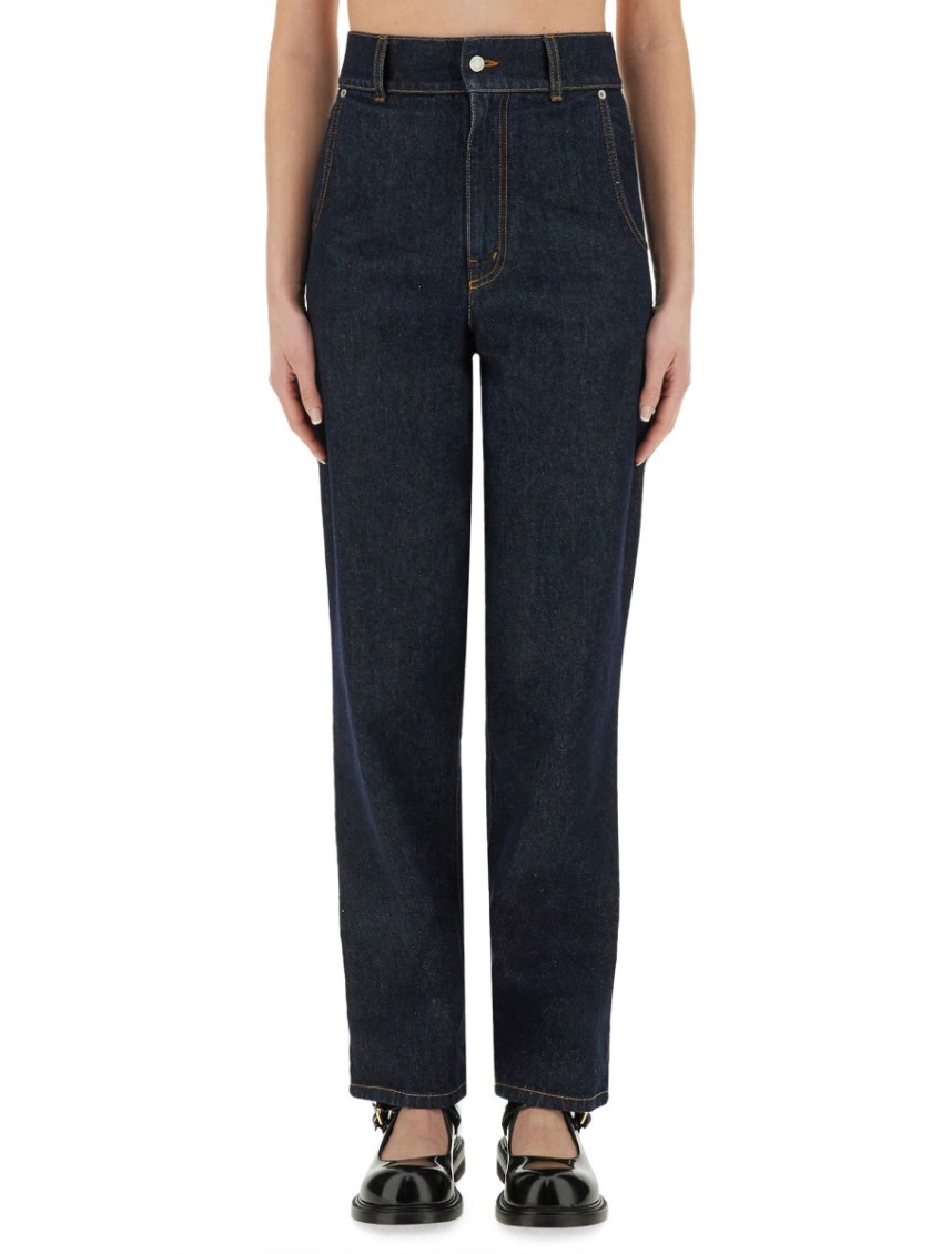 High-waisted Jeans