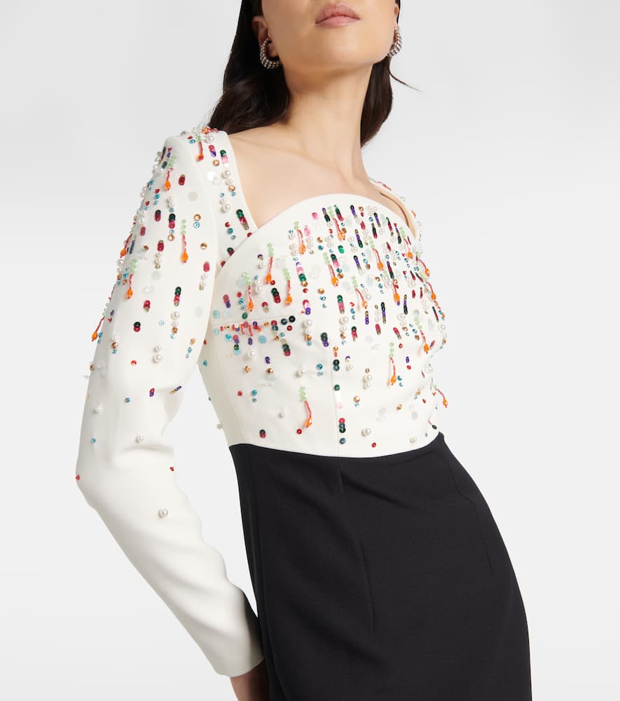 Racha embroidered gown