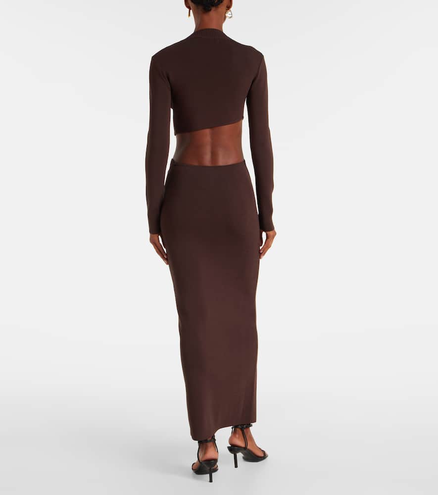 Knitted maxi skirt