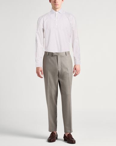 Man Shirt White Size M Cotton, Linen