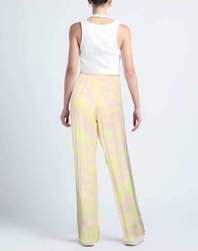 Woman Pants Yellow Size M Viscose