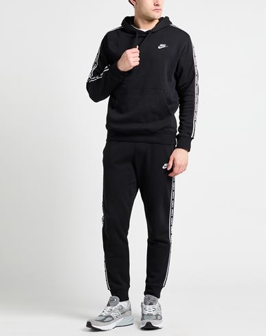 Man Tracksuit Black Size L Cotton, Polyester