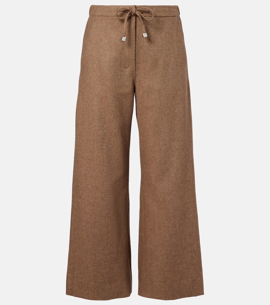 Livio wool and cashmere wide-leg pants