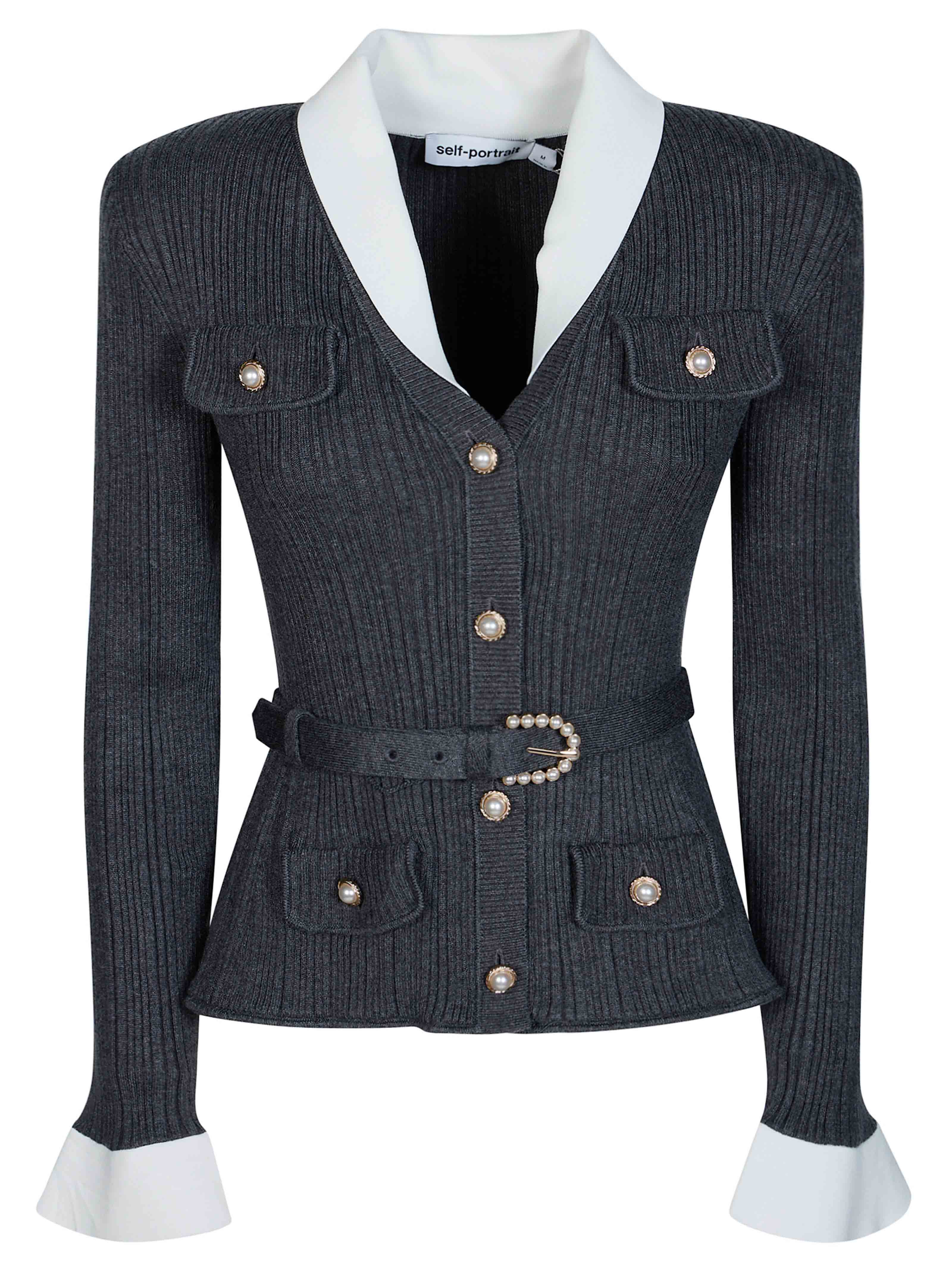Ribbed Knit Cardigan for Women